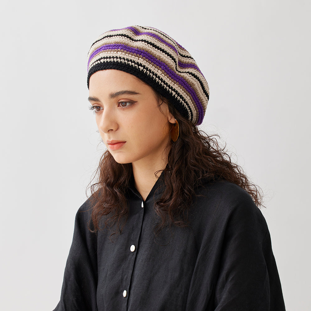 Cotton Knit Beret