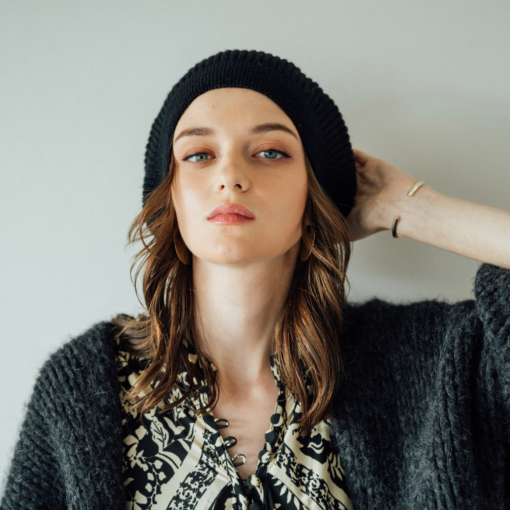 Relax Knit Rib Beret