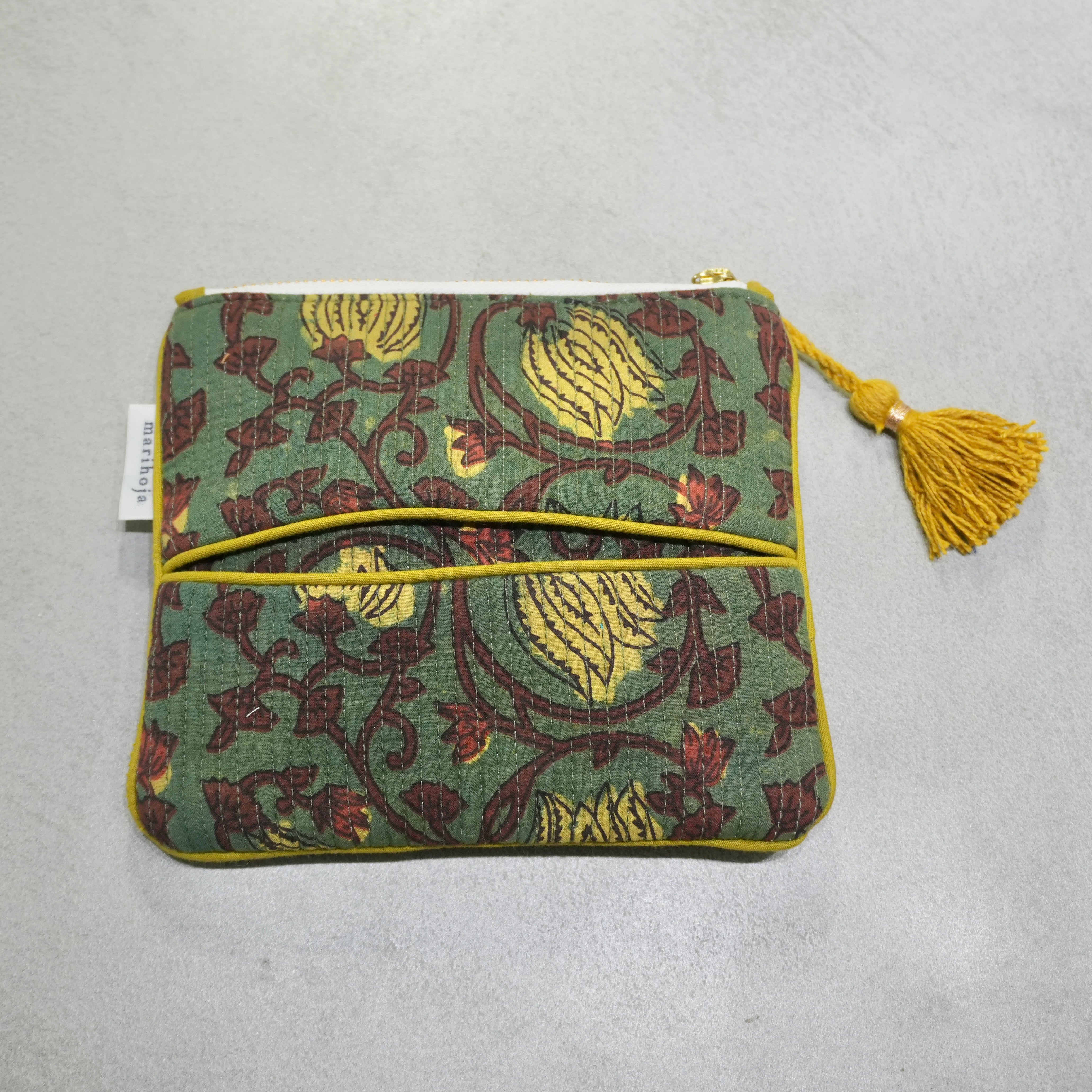 Block Print Kantha Pouch