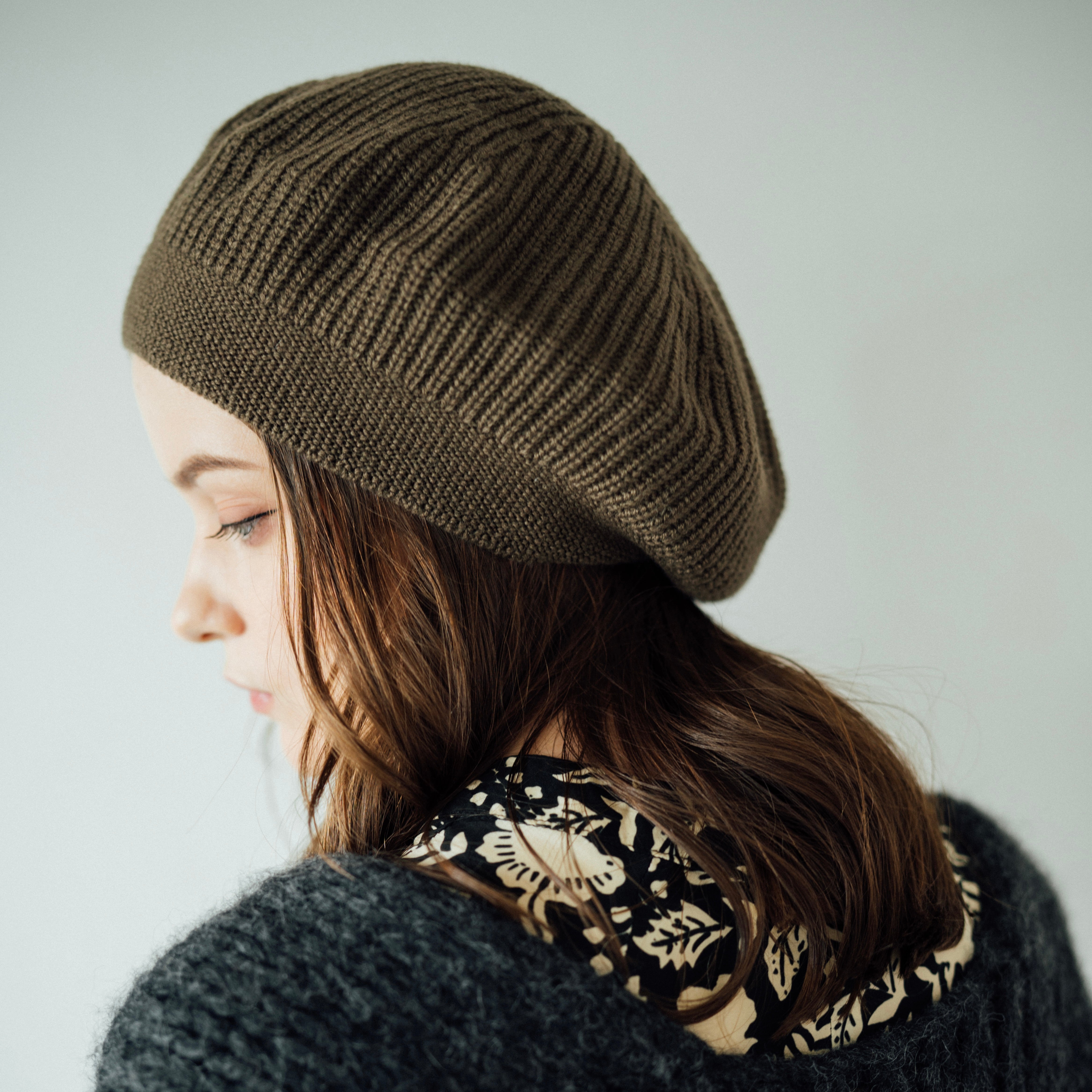 Relax Knit Rib Beret