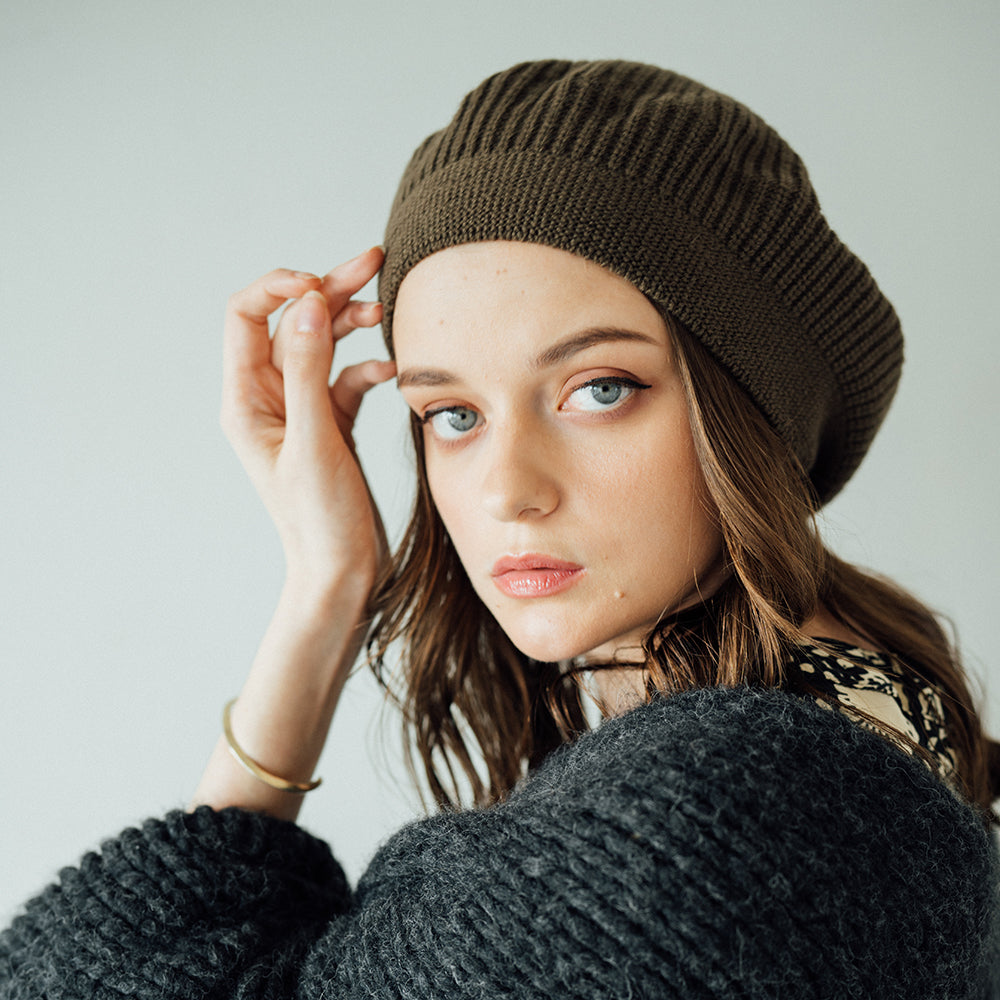 Relax Knit Rib Beret