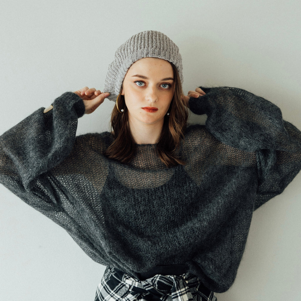 Mole Yarn Knit Beret