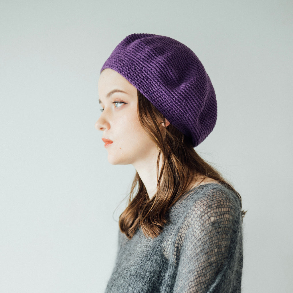 Cotton Knit Beret