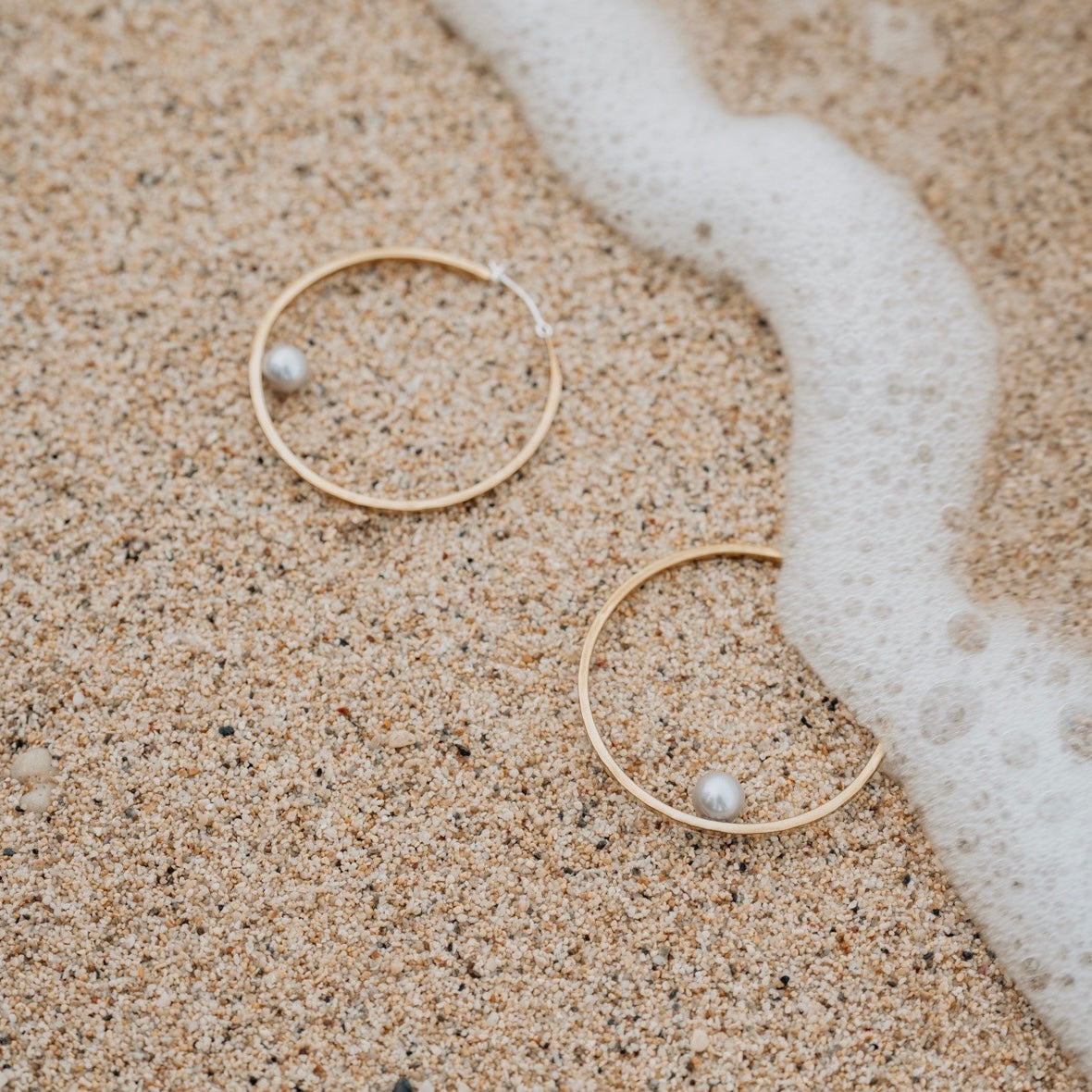 Pearl Hoop Earring