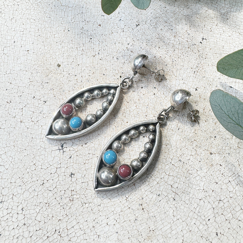 Vintage  Mexican Drop Earrings