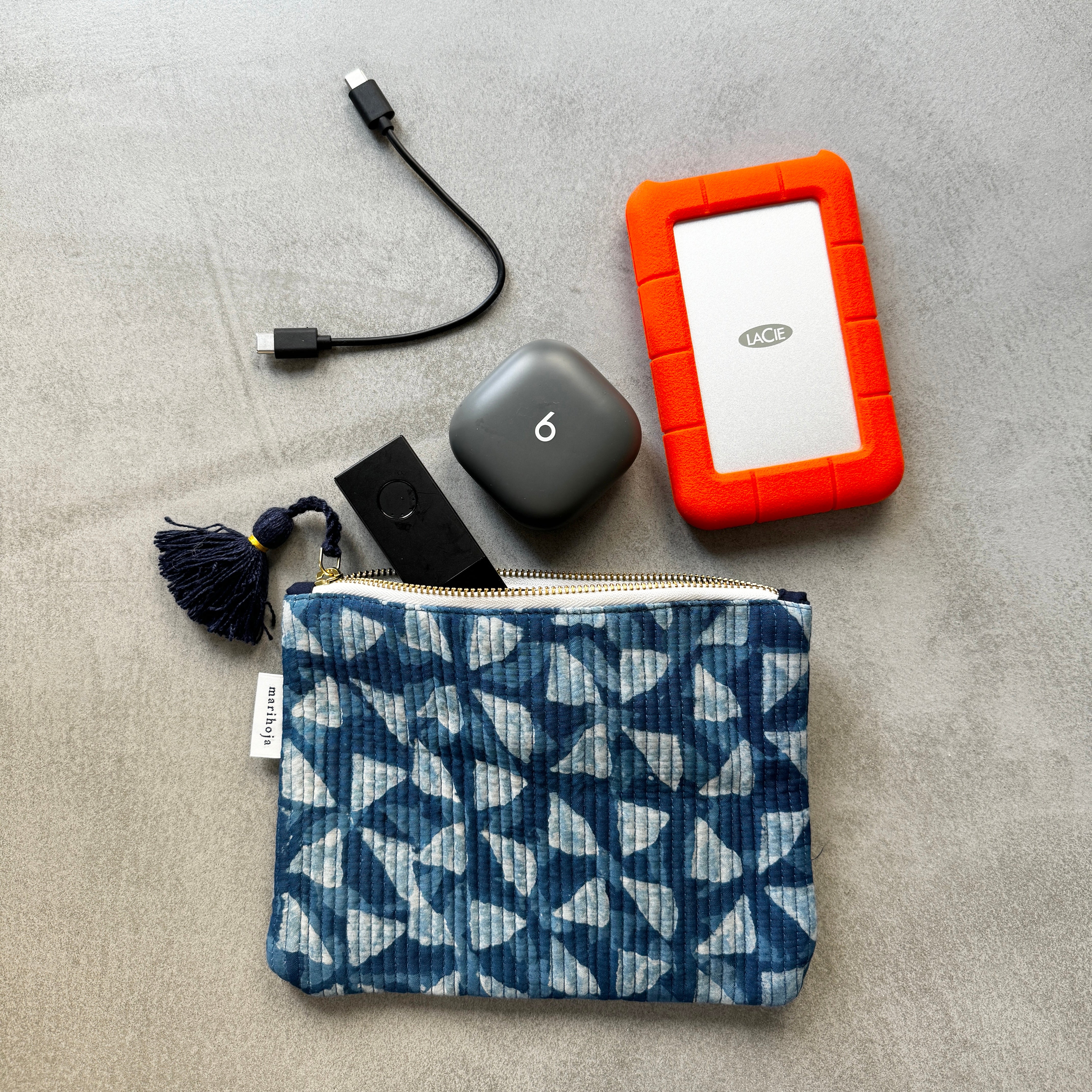 Indigo Modal Pouch