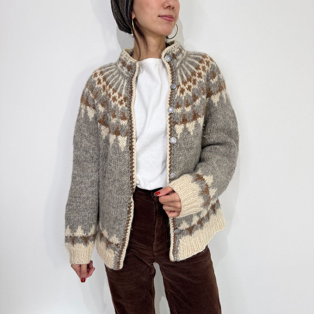 Vintage Nordic Pattern Cardigan 2