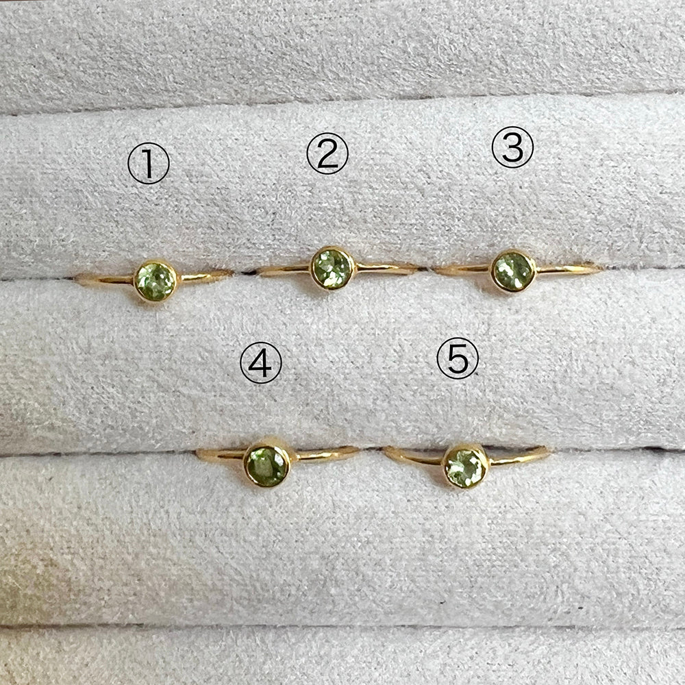 Natural Stone Ring 【Peridot 12】