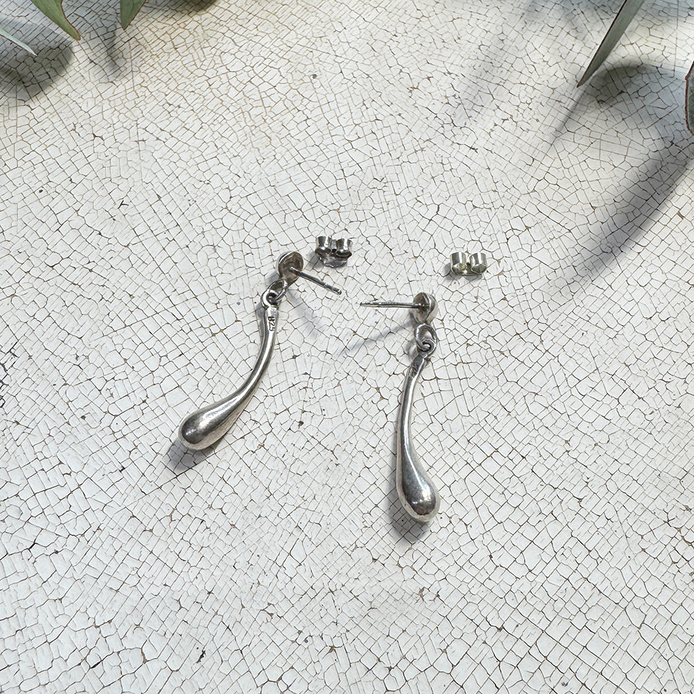 Vintage Silver Swing Drop Earring