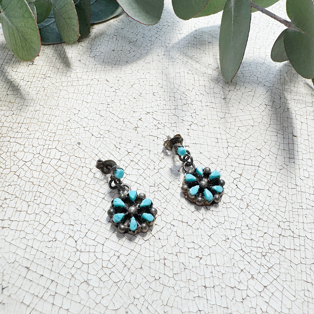 Flower Turquoise Earring