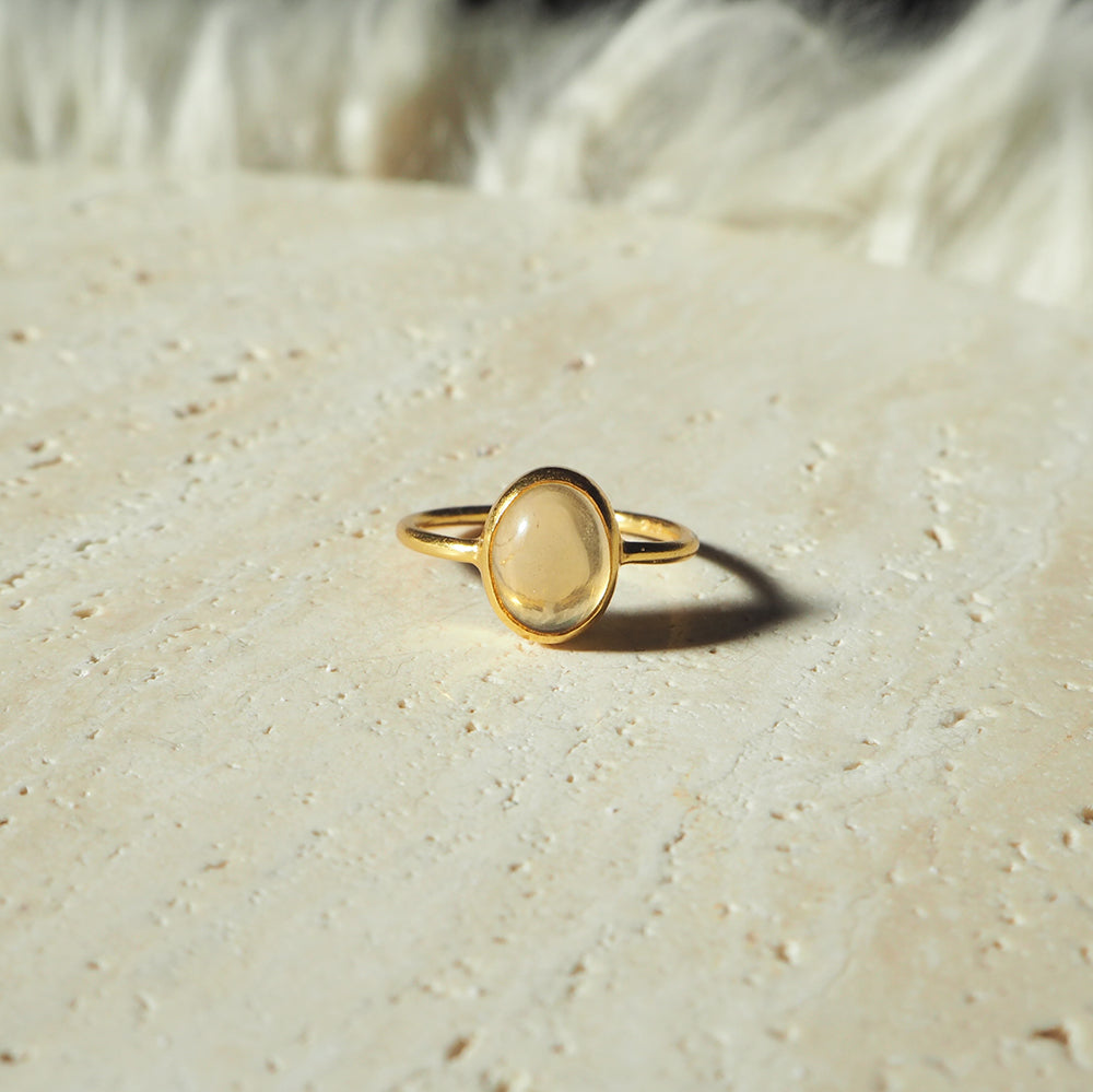 Natural Stone Ring  (Citrine)