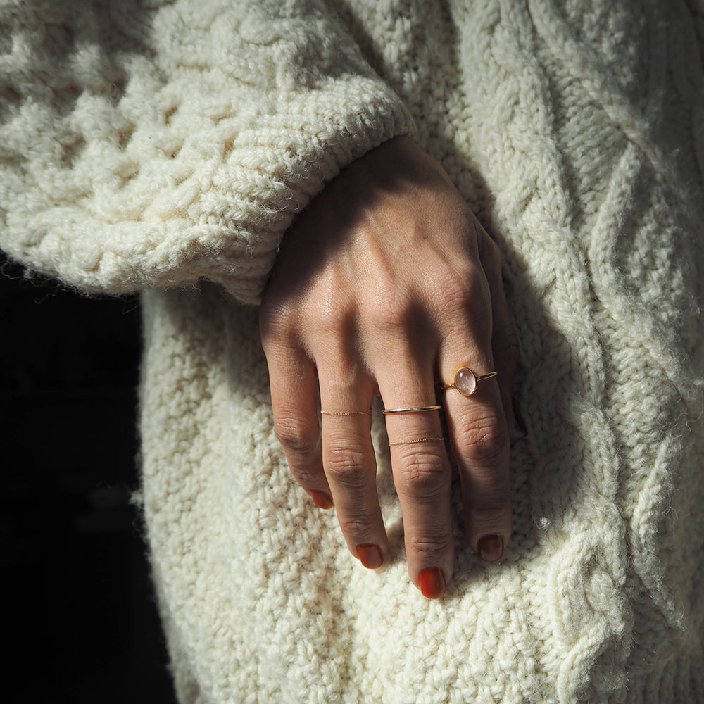 Natural Stone Ring  (Moonstone 1)　