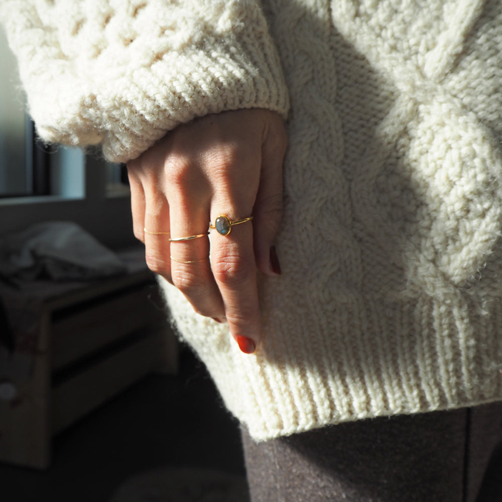 Natural Stone Ring  (Labradorite 3)　