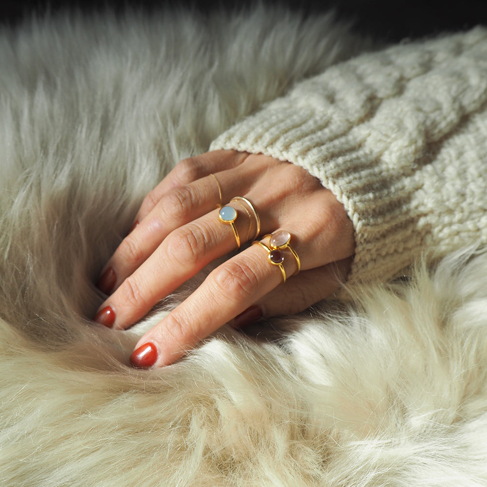 Natural Stone Ring  (Citrine)