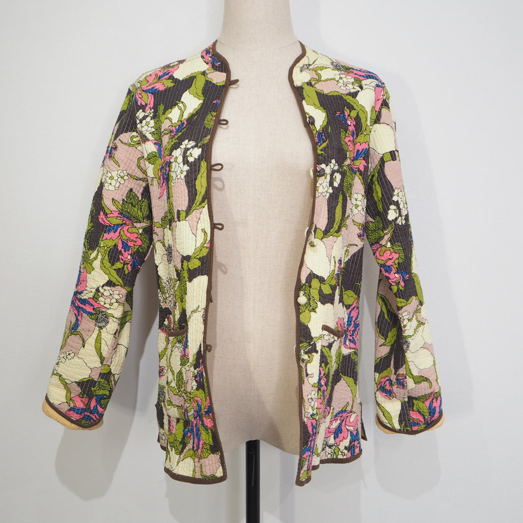 Vintage Quilting Flower Jacket