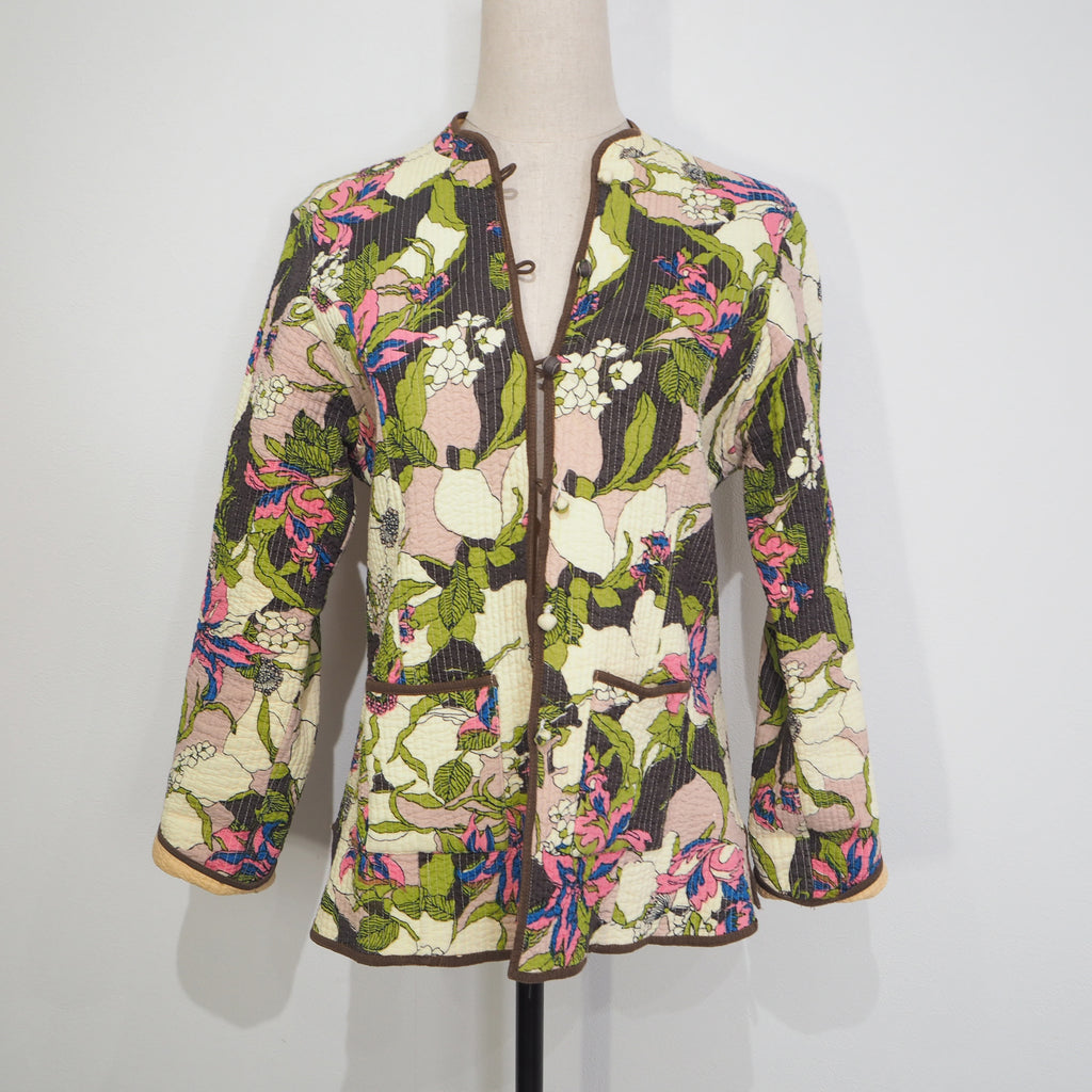 Vintage Quilting Flower Jacket