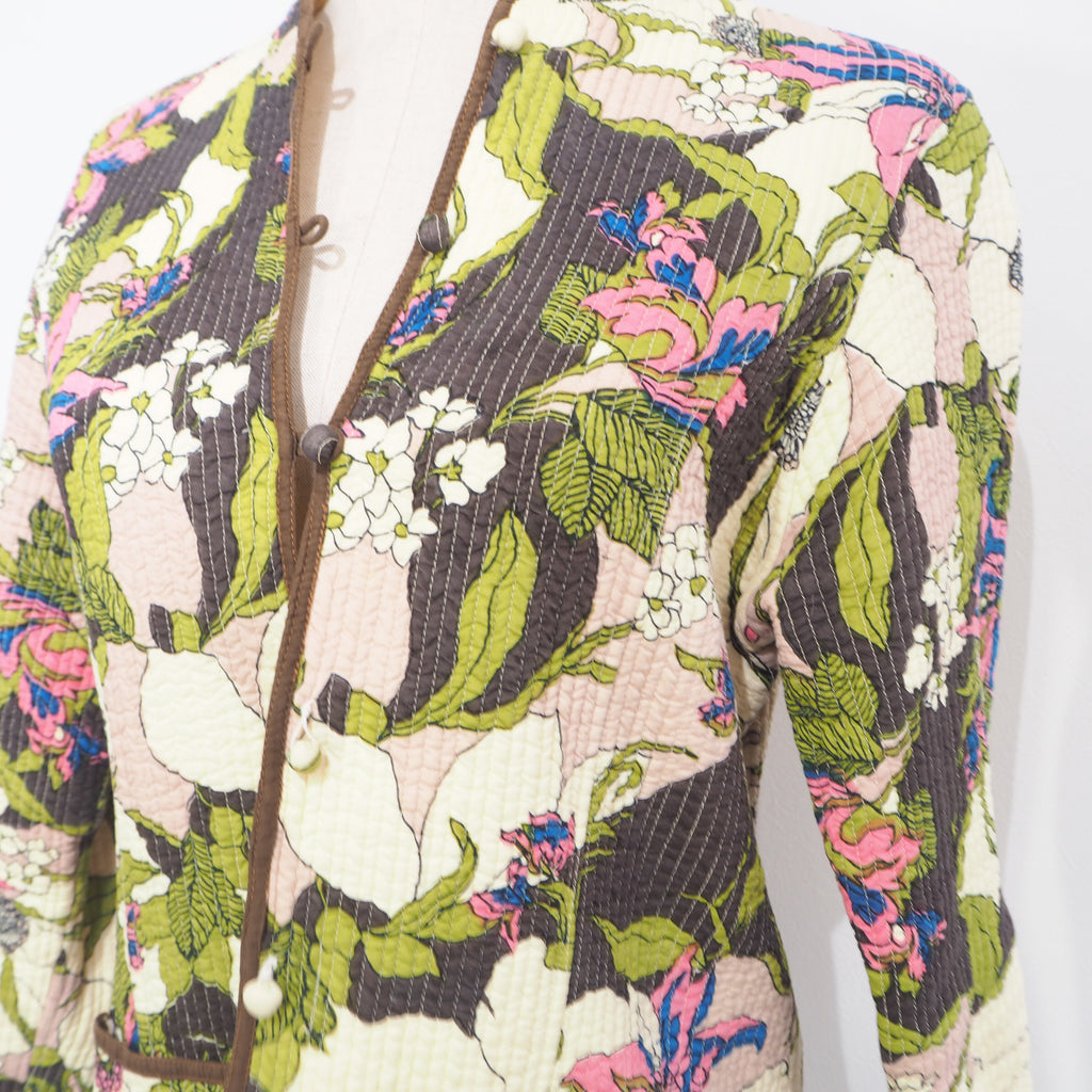 Vintage Quilting Flower Jacket