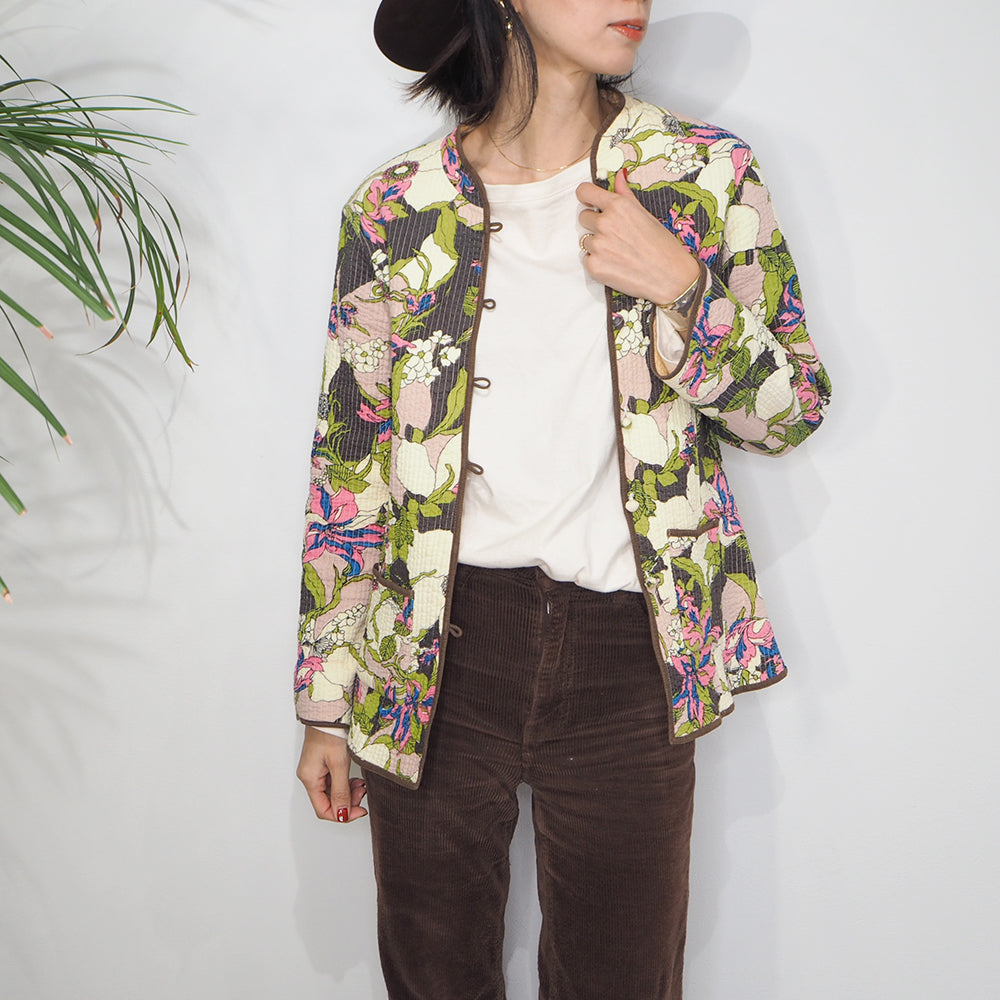 Vintage Quilting Flower Jacket