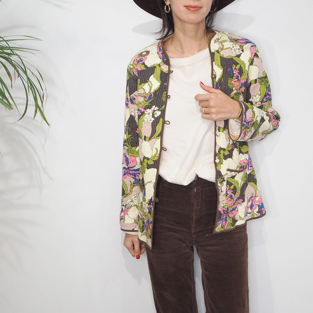 Vintage Quilting Flower Jacket