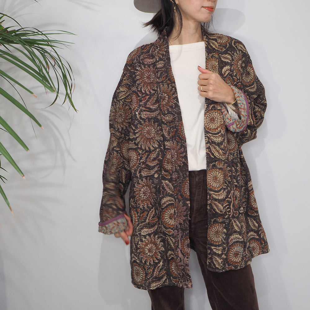 Vintage Kantha Quilt Jacket