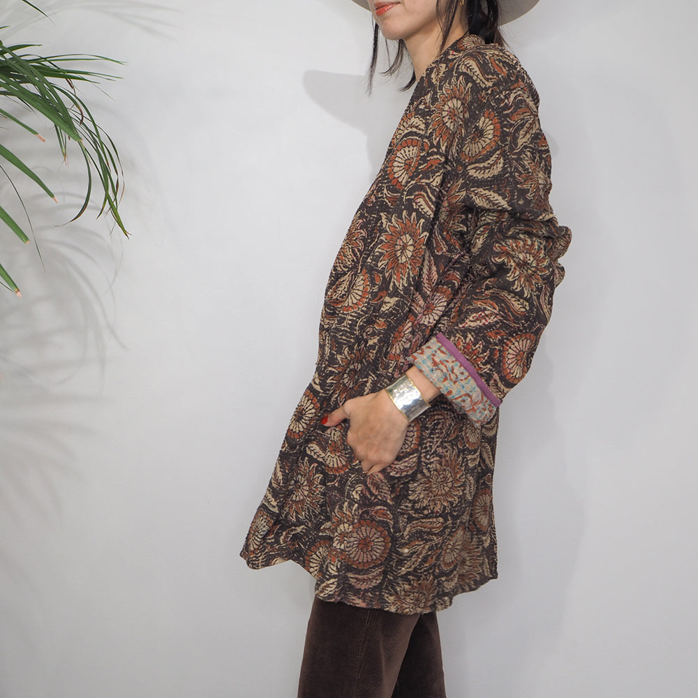 Vintage Kantha Quilt Jacket