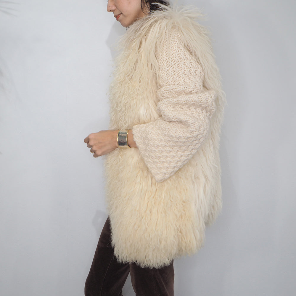 Vintage Mouton Knit Jacket