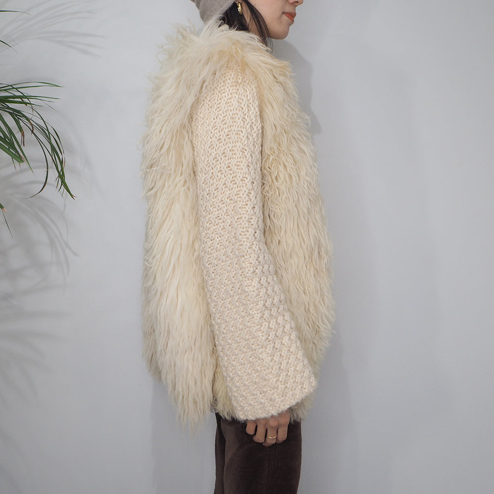 Vintage Mouton Knit Jacket