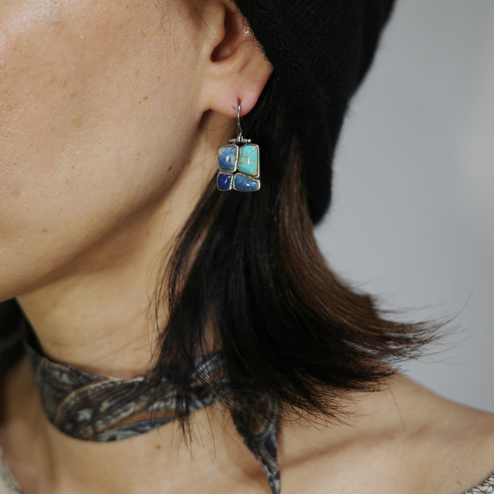 Vintage Silver & Turquoise Earring