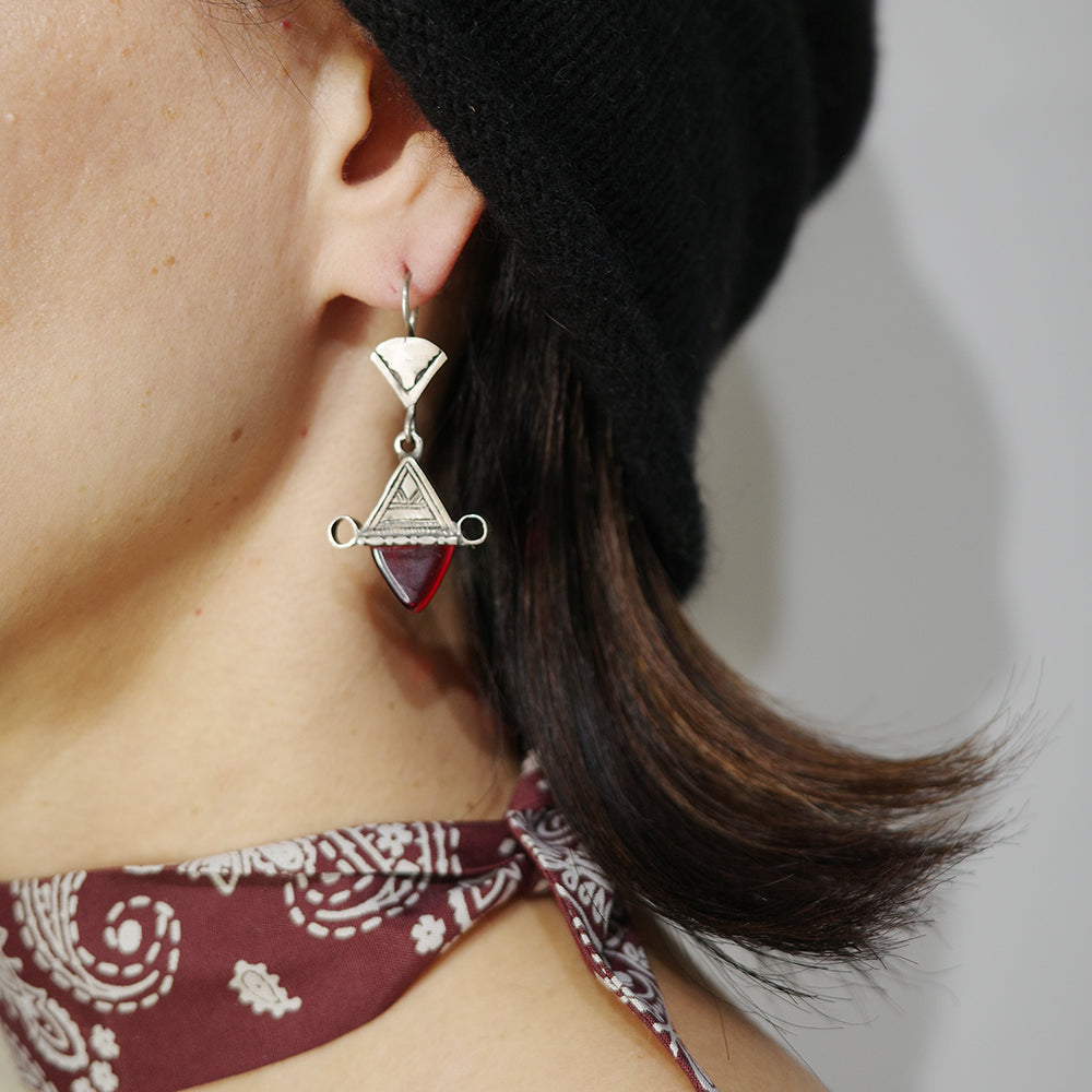 Vintage Triangle Hat Earring