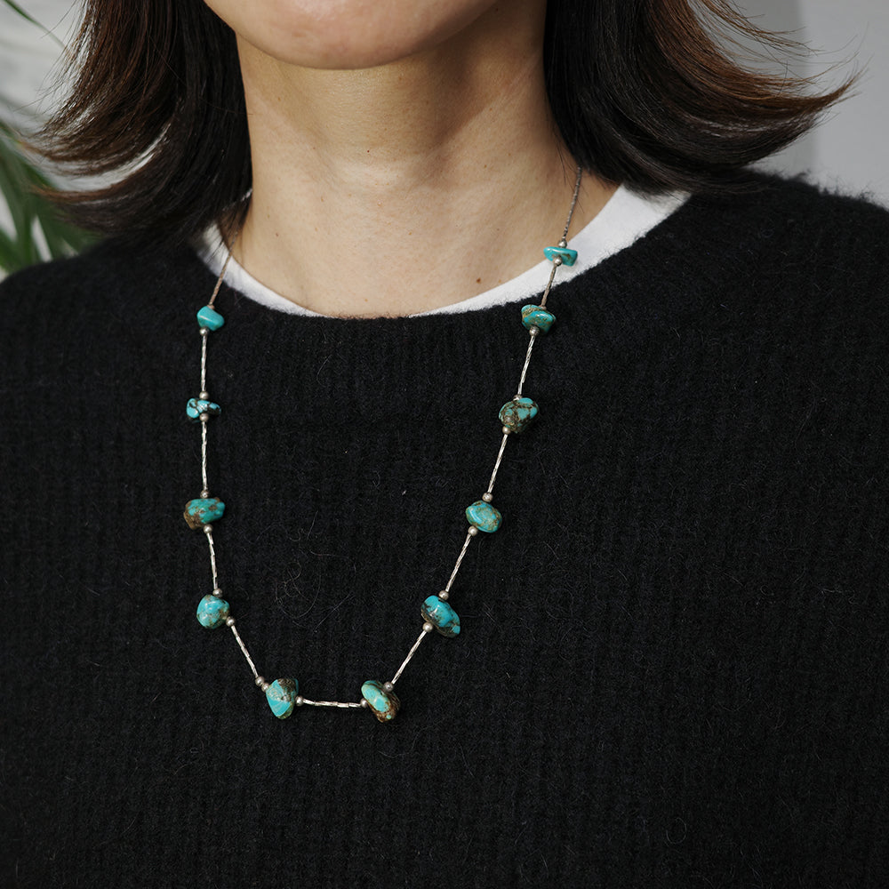 Turquoise Beads Necklace