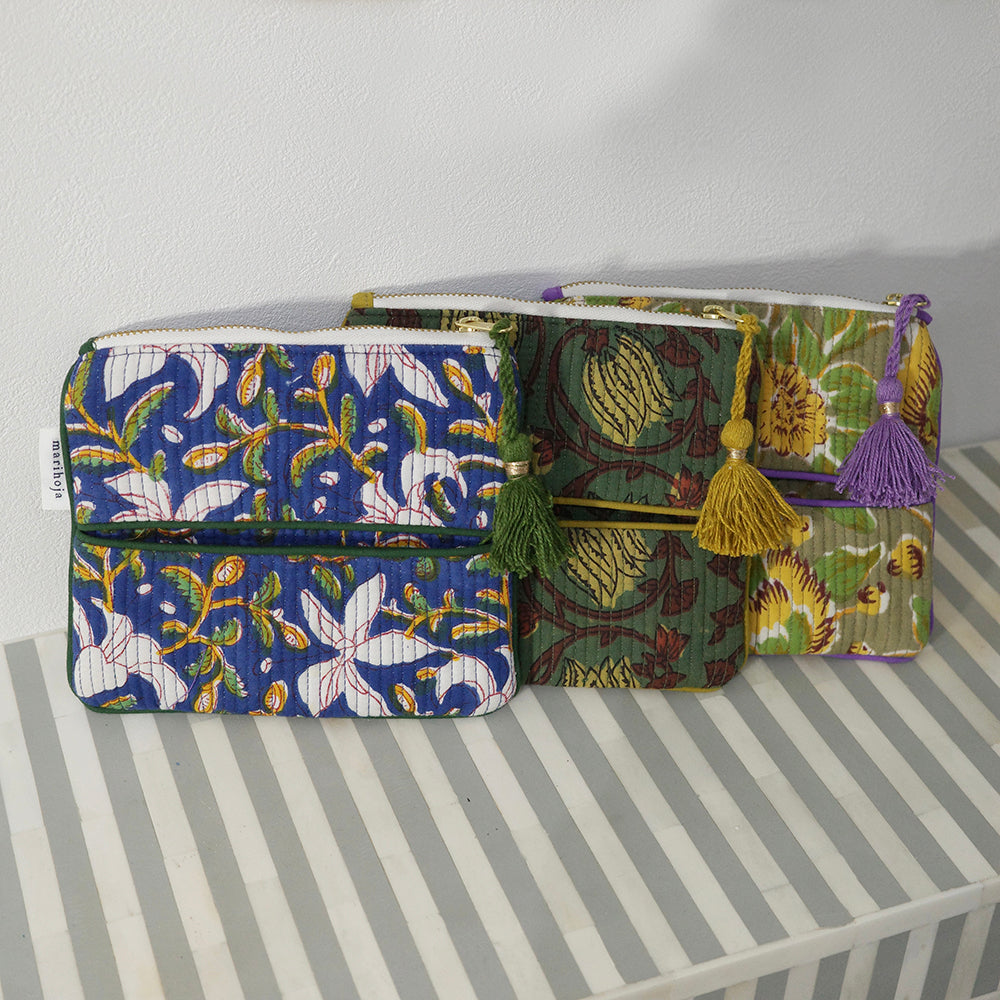 Block Print Kantha Pouch