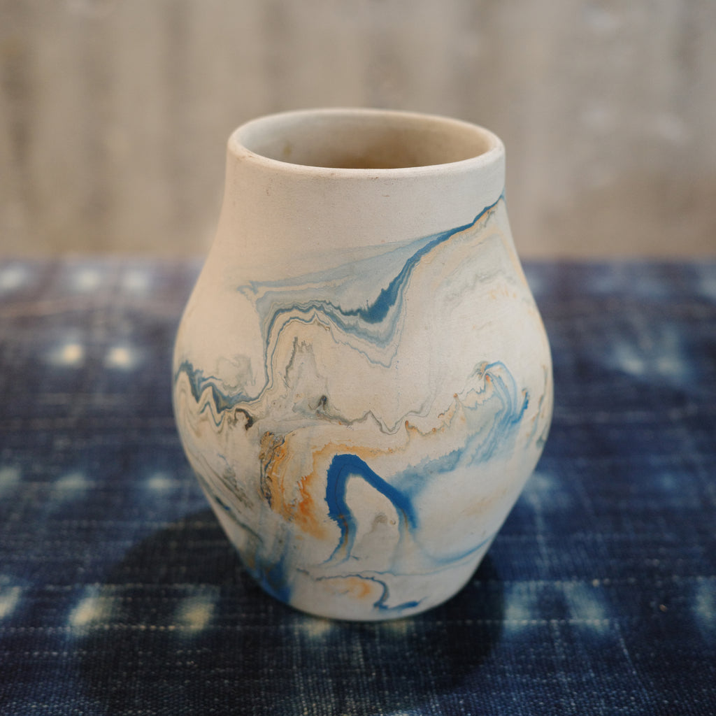 Nemadji Pottery _ Blue  L