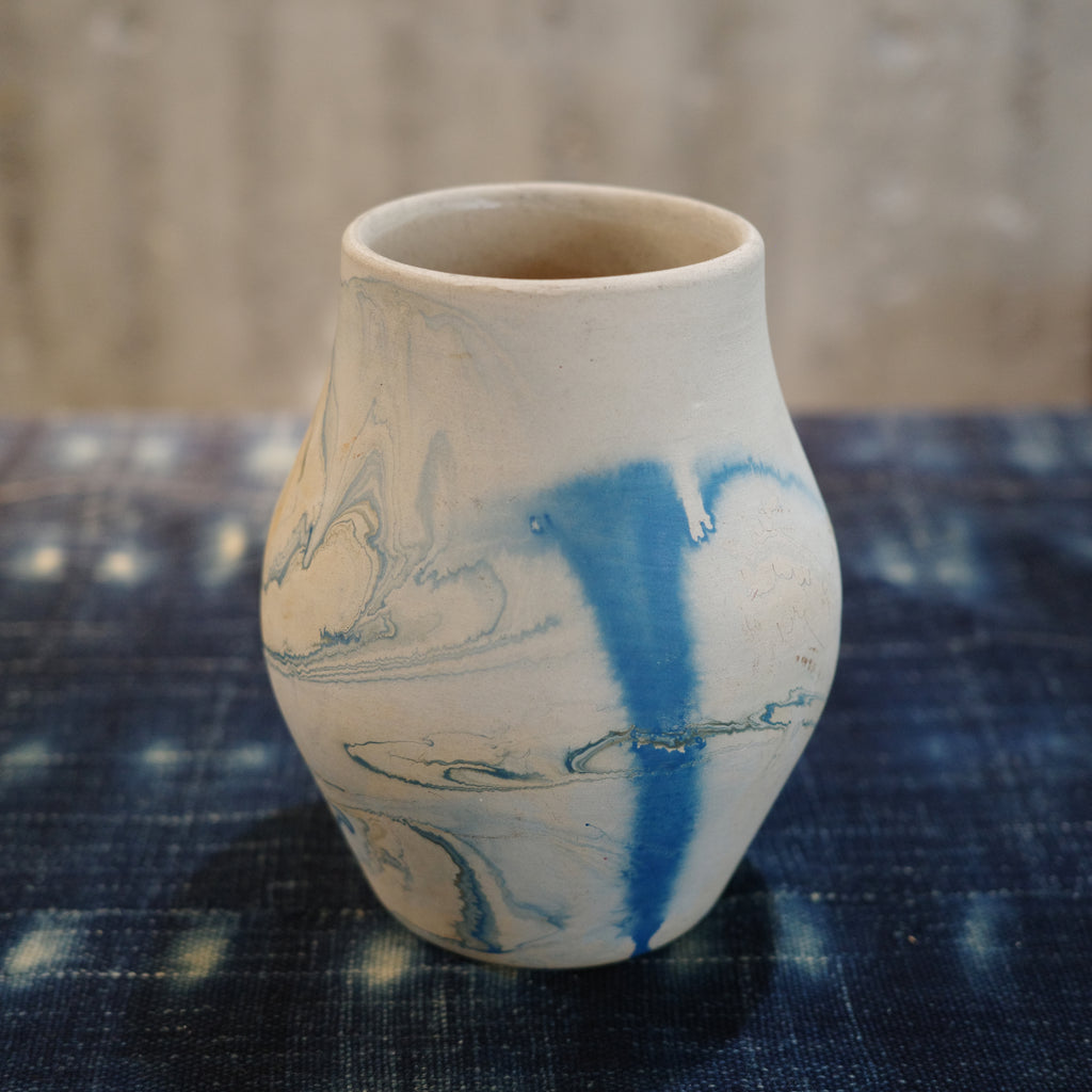 Nemadji Pottery _ Blue  L