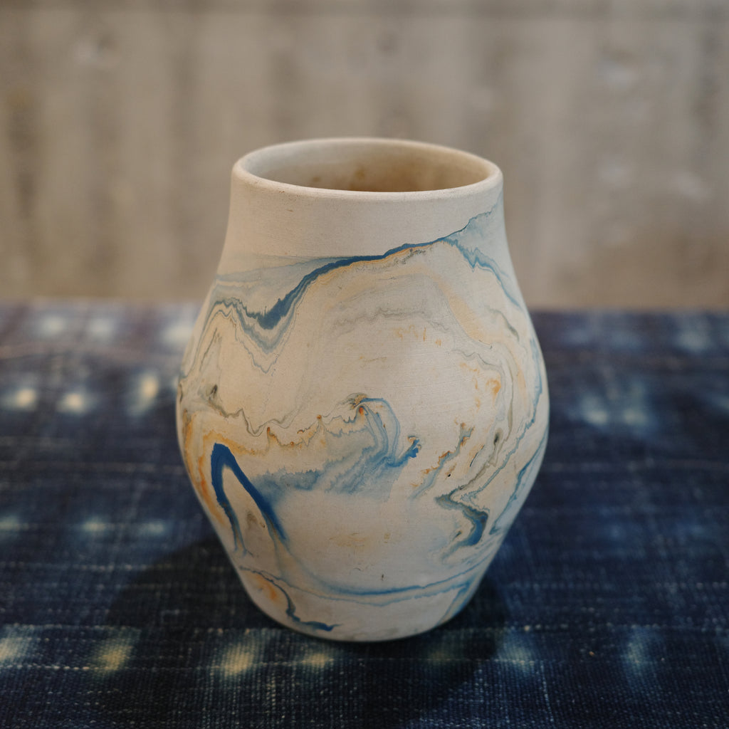 Nemadji Pottery _ Blue  L