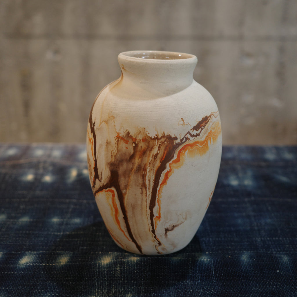 Nemadji Pottery _ Orange L