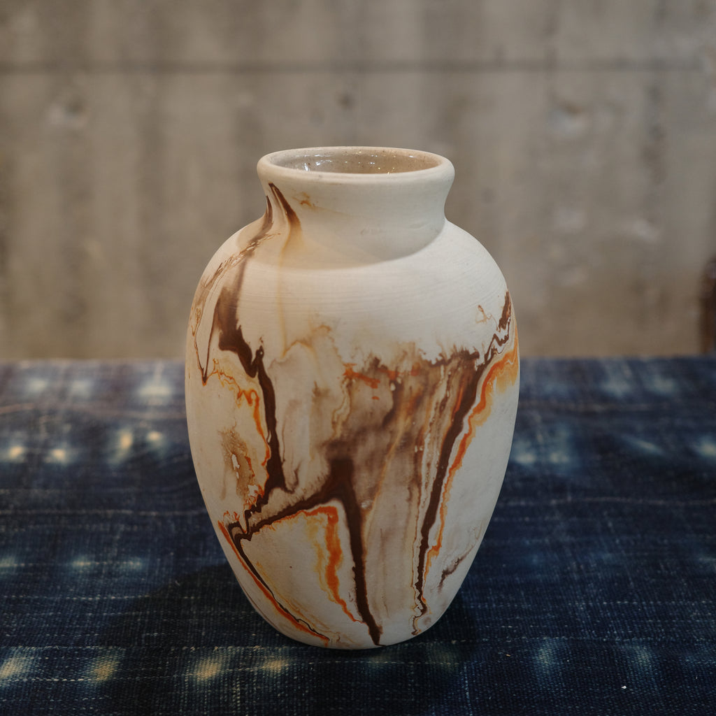 Nemadji Pottery _ Orange L