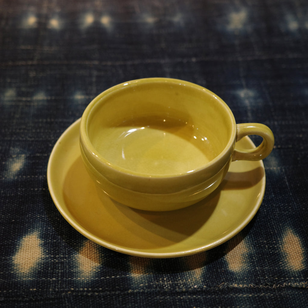 Russel Wright　Tea cup & Saucer　Yellow