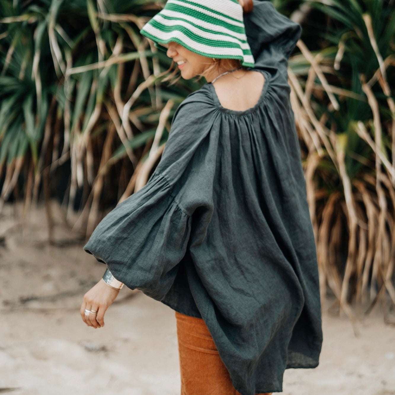 Natural Dyed Linen Tunic