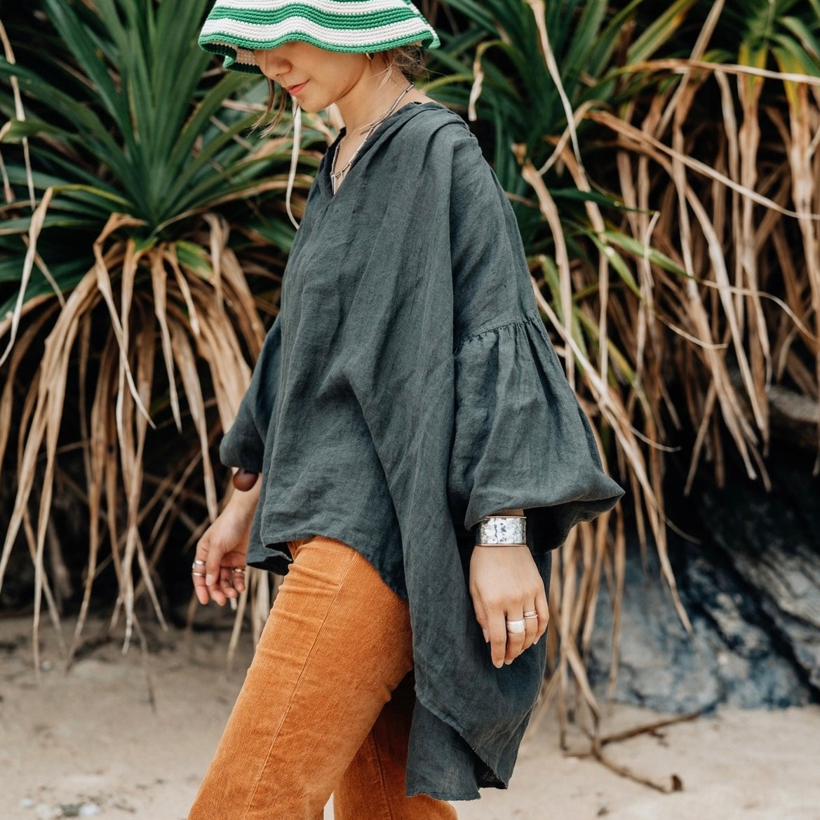 Natural Dyed Linen Tunic