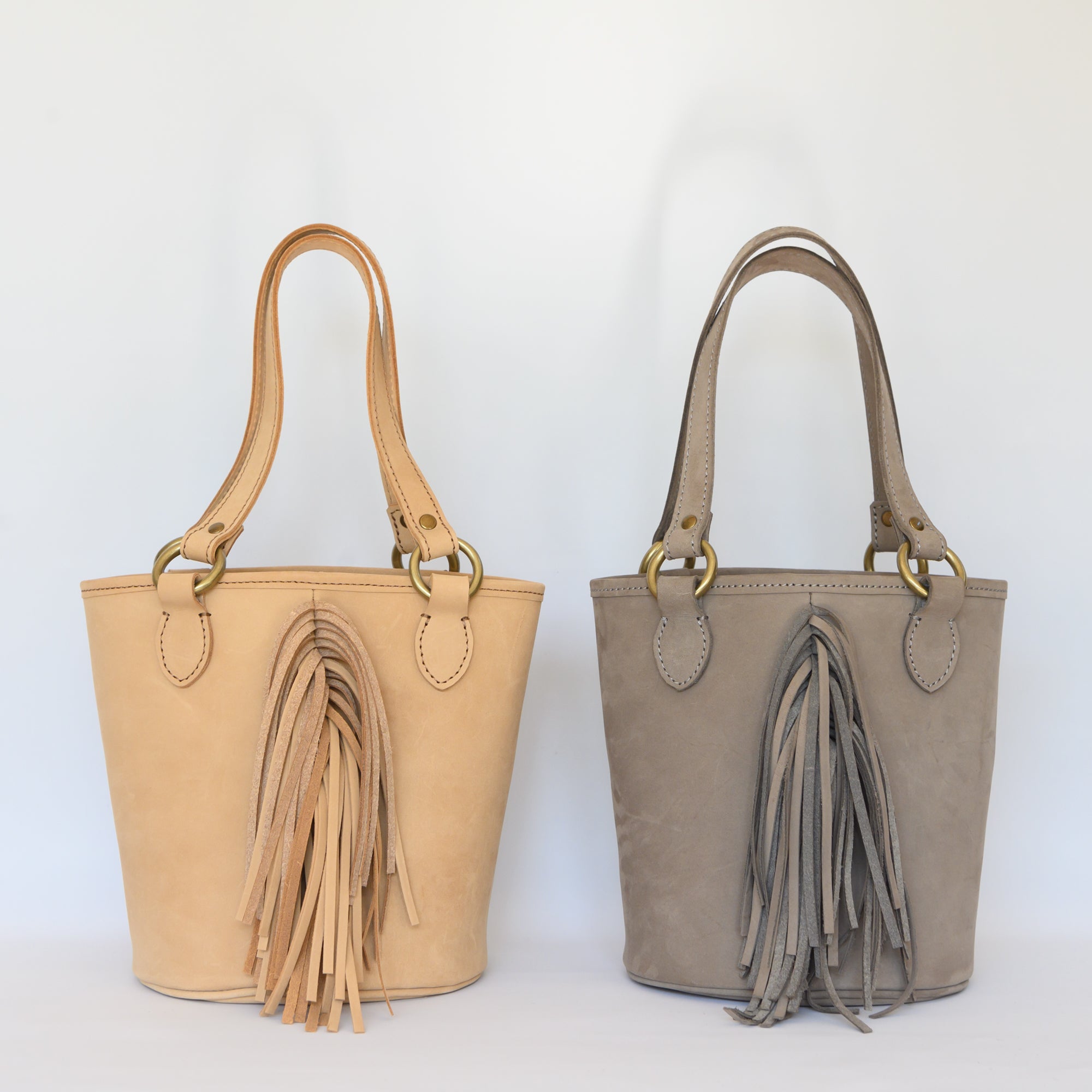 Fringe Leather Tote Bag