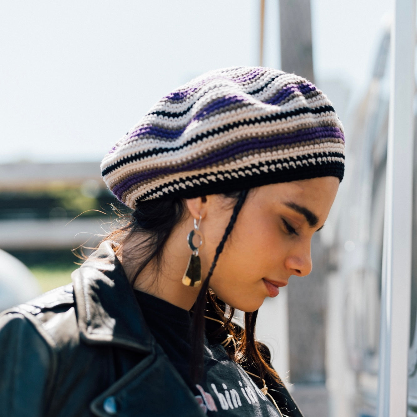 Cotton Knit Beret