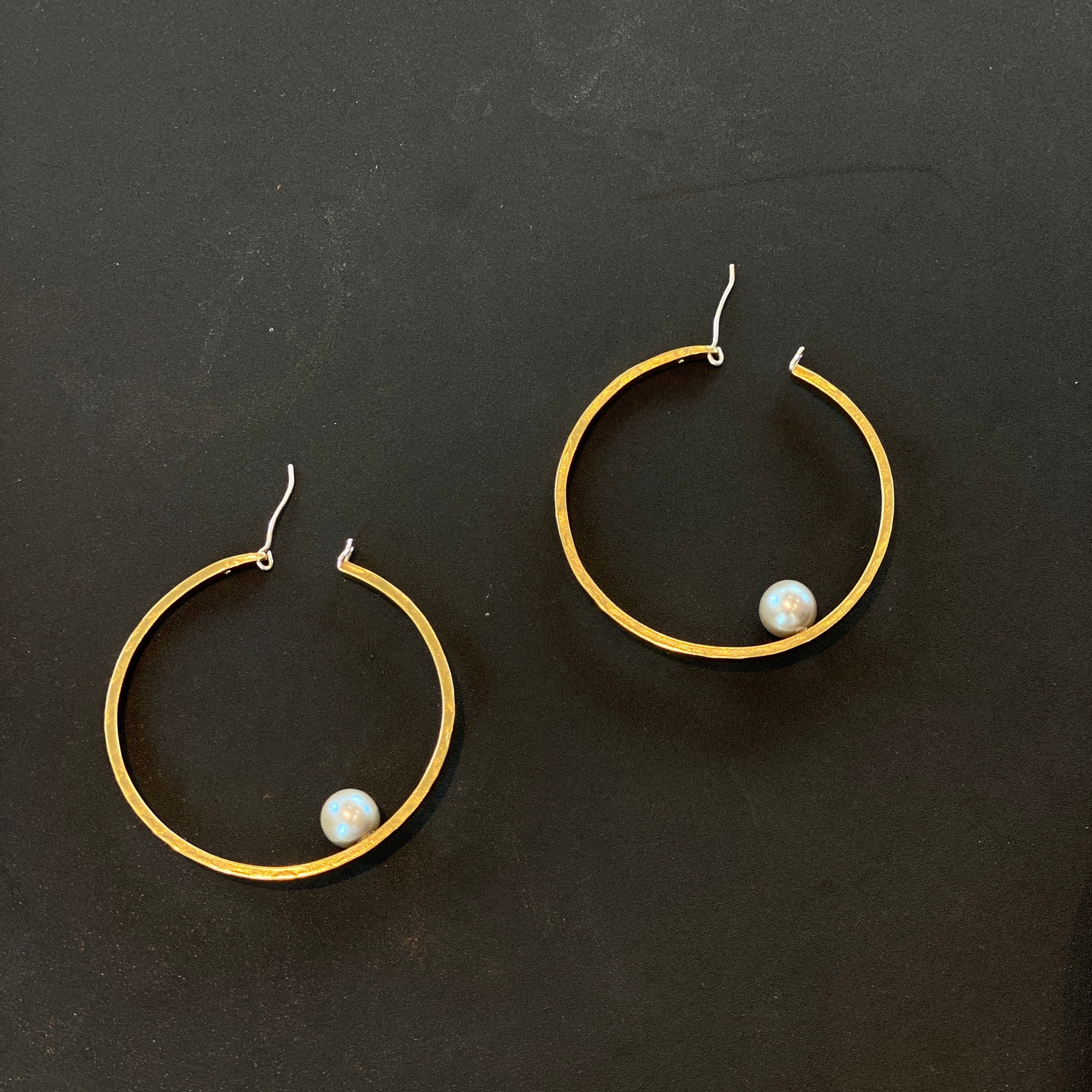 Pearl Hoop Earring