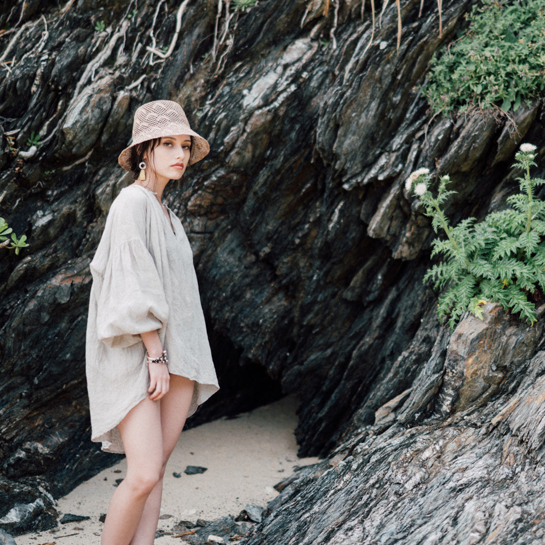 Natural Dyed Linen Tunic